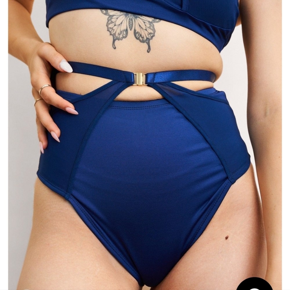 Pole Dance Bottoms Shorts Lunalae Navy Blue US 2 Swim